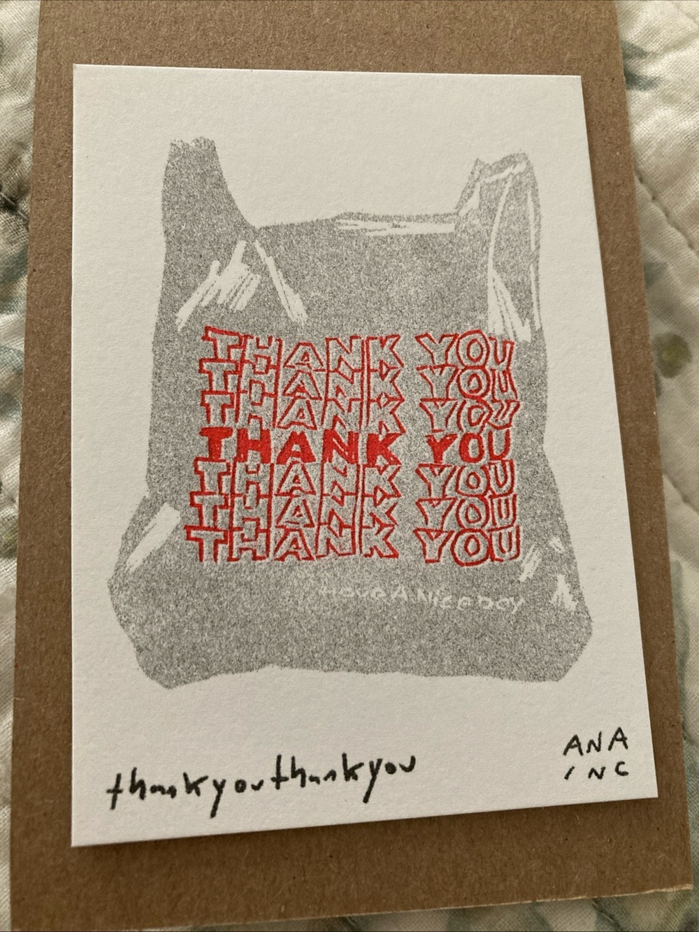 Thank You Ana Inciardi Mini Print - thankyouthankyouthankyou Bag Casa Magazines